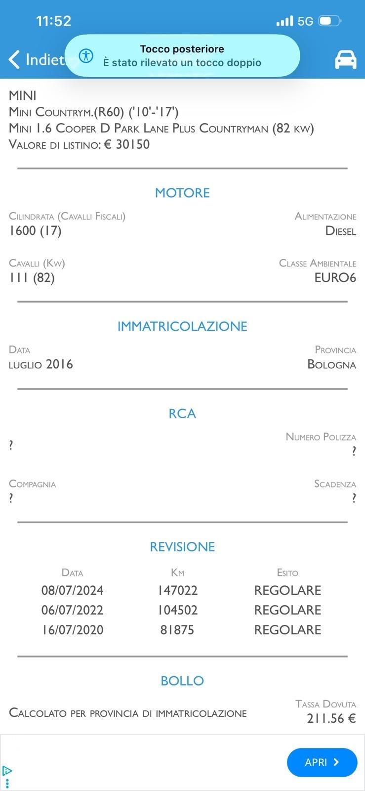 Mini One D Countryman 1.6 Business