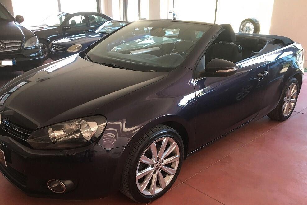 VOLKSWAGEN GOLF6 CABRIO BLUEMOTION LED Diesel 2.0 CV 140 Km 168.487 garanzia 12 mesi