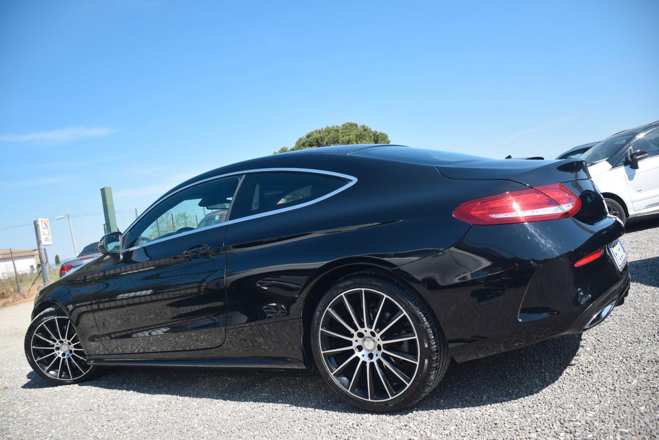 Mercedes-benz C 220 MERCEDES COUPE' AMG 220d 170CV 6M TETTO APR. - NAVI CRUISE SENSORI BT ADAS