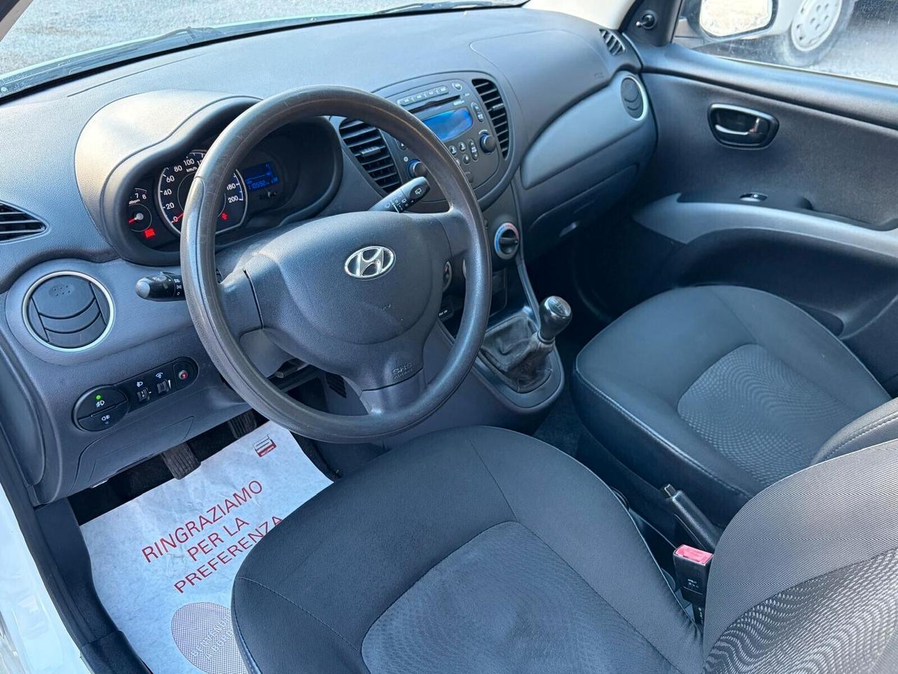 Hyundai i10 1.0 67Cv EURO5 12 MESI DI GARANZIA.