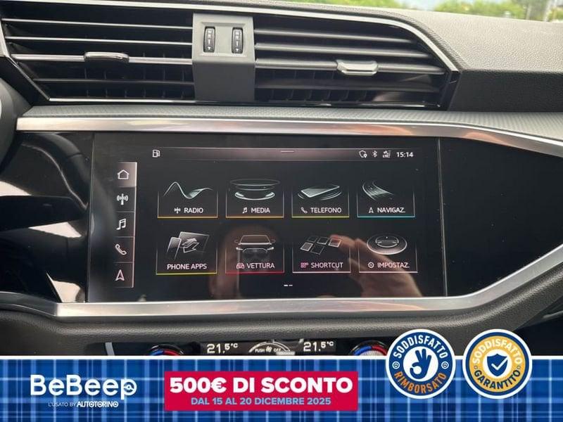 Audi Q3 SPORTBACK 35 1.5 TFSI MHEV S LINE EDITION 150CV