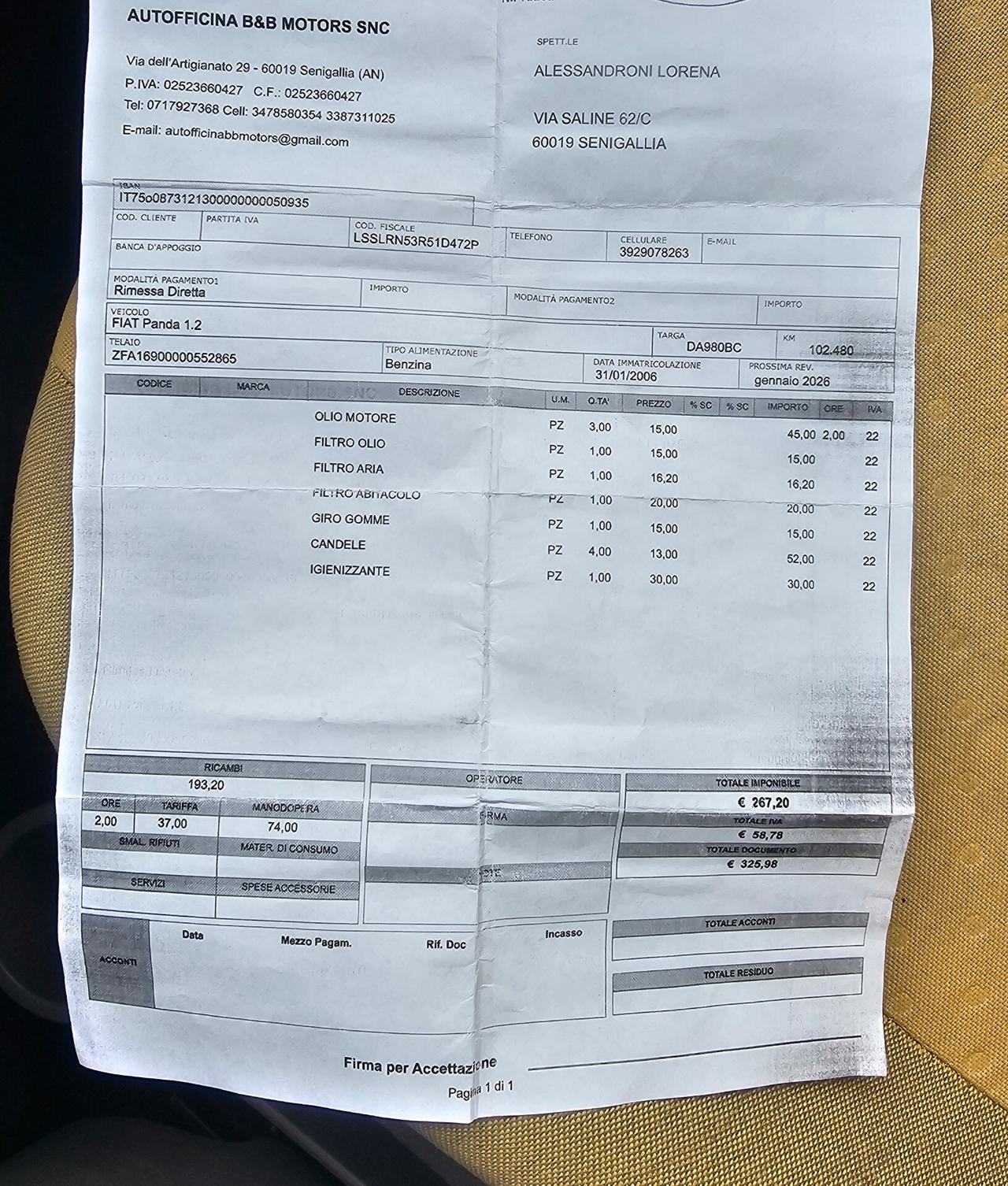 Fiat Panda 1.2 Dynamic Natural Power