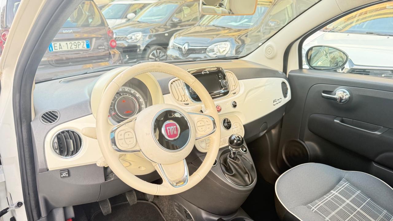 Fiat 500 1.2 EasyPower Lounge LED PANORAMA CERCHI 16 PDC BLUETOOTH