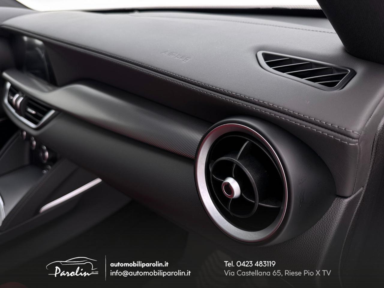 ALFA ROMEO Stelvio 2.0 Turbo 280 CV AT8 Q4 Veloce Harman-pelle Rossa