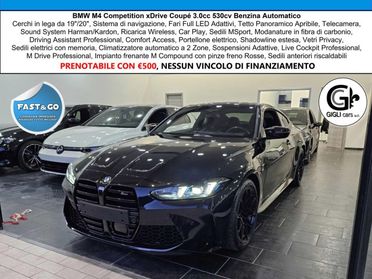 BMW Serie 4 Coupé M4 Comp Tetto C.19" 20" Harman Kardon Carbonio Led