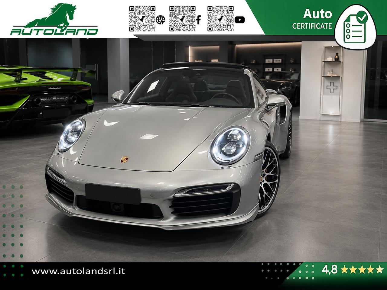 Porsche 991 3.8 Turbo S 560cv PDK *PCCB*SportChrono*AsseSterzante*BOSE*TettoApribile*
