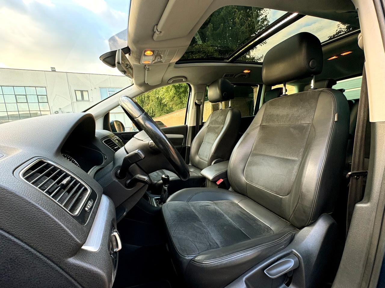 VW SHARAN 2.0D 6m-7POSTI-Pelle,Tetto-2014