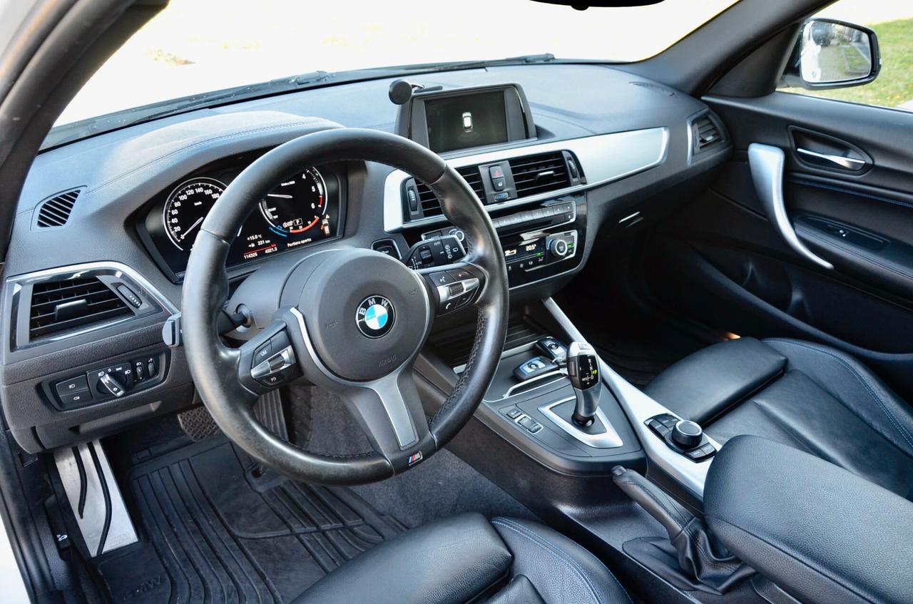BMW 118d 2.0 MSPORT 150cv AUT, UNICOPROPRIETARIO, SERVICE BMW, UFF ITALIANA, EURO 6C, FULL LED, PELLE, PERMUTE