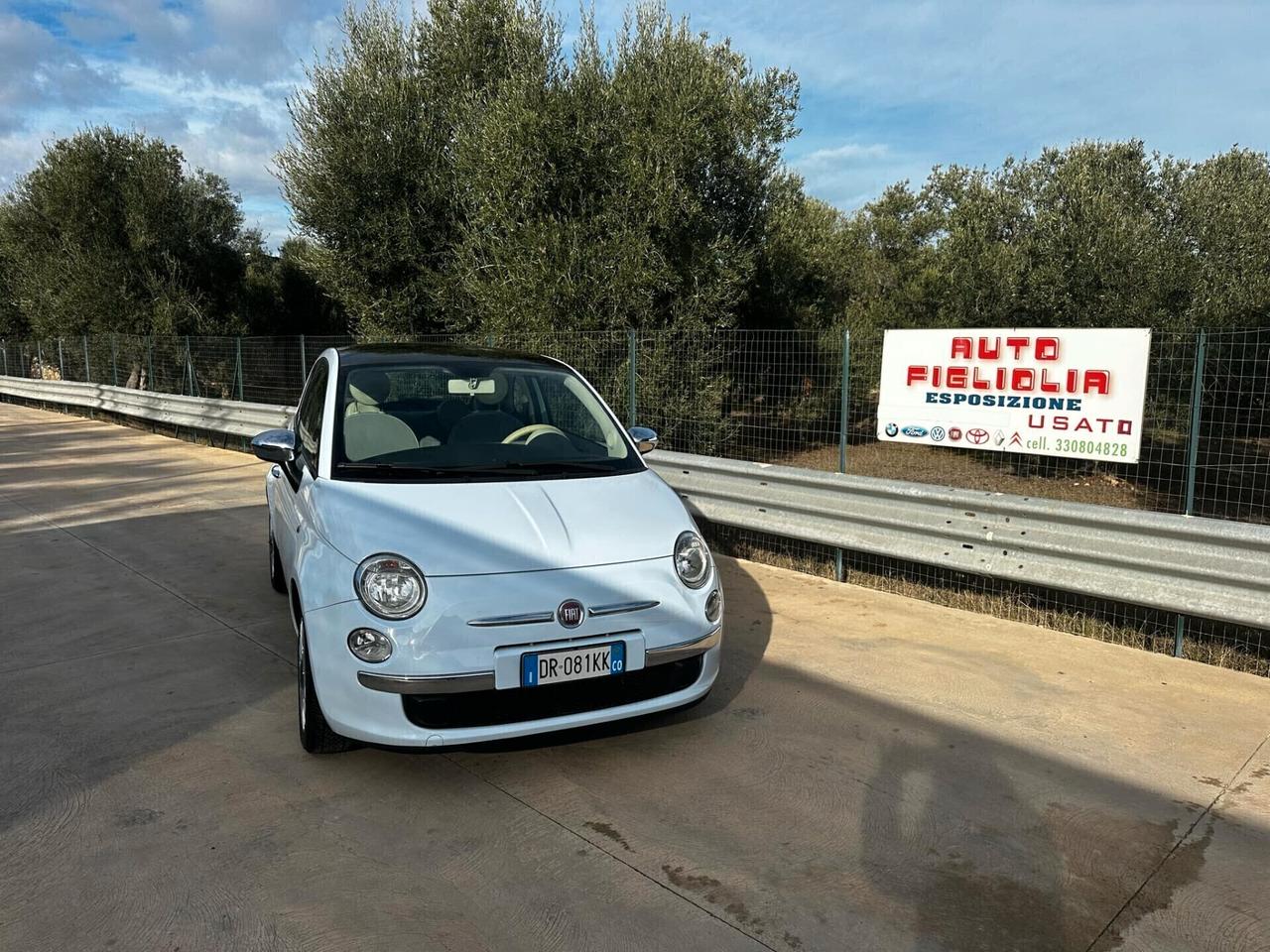 Fiat 500 1.2 BENZINA 69CV tetto panor 2009