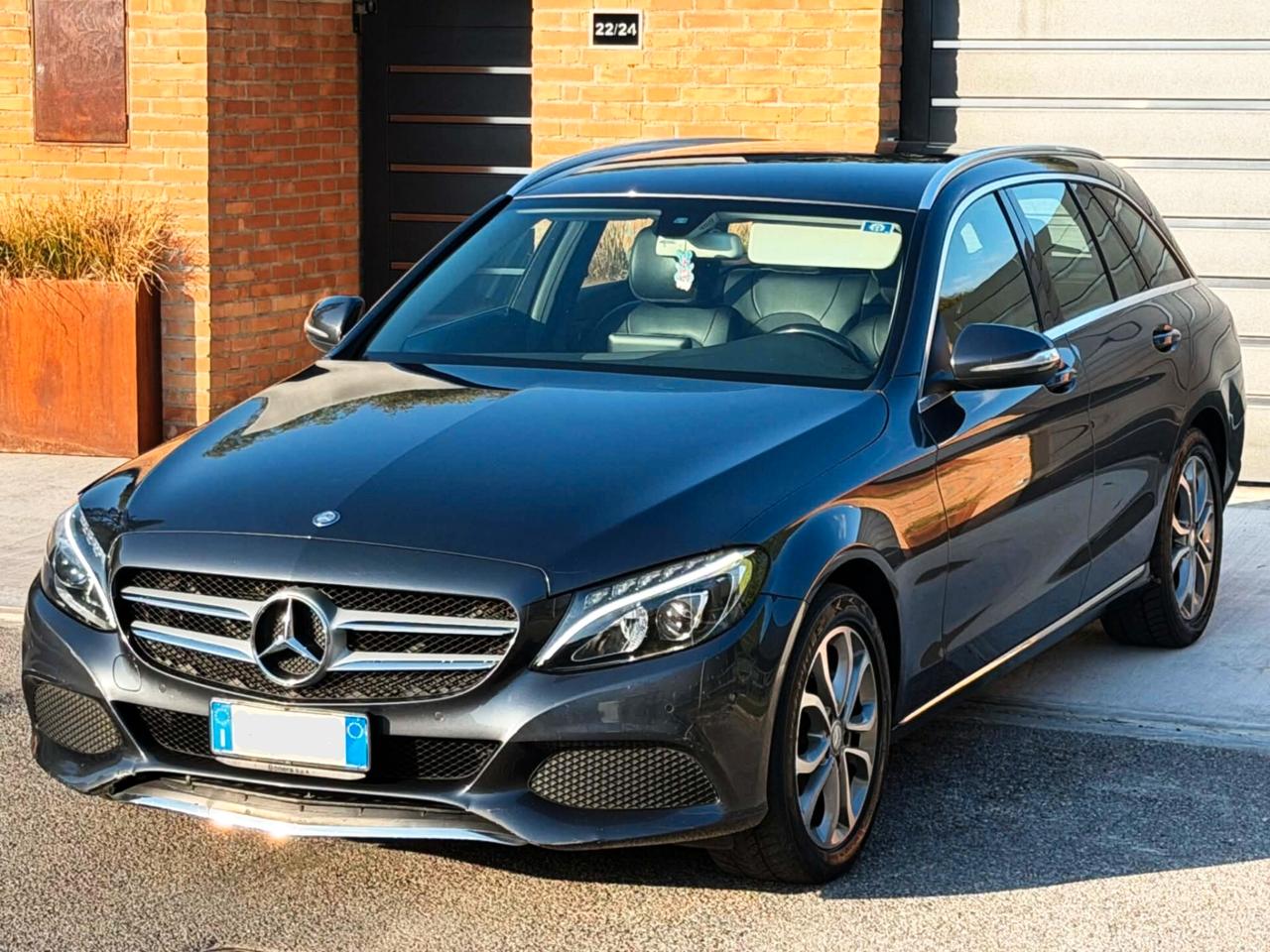 Mercedes C 220d-Navi,Led,Pelle-Full-Euro6-2015