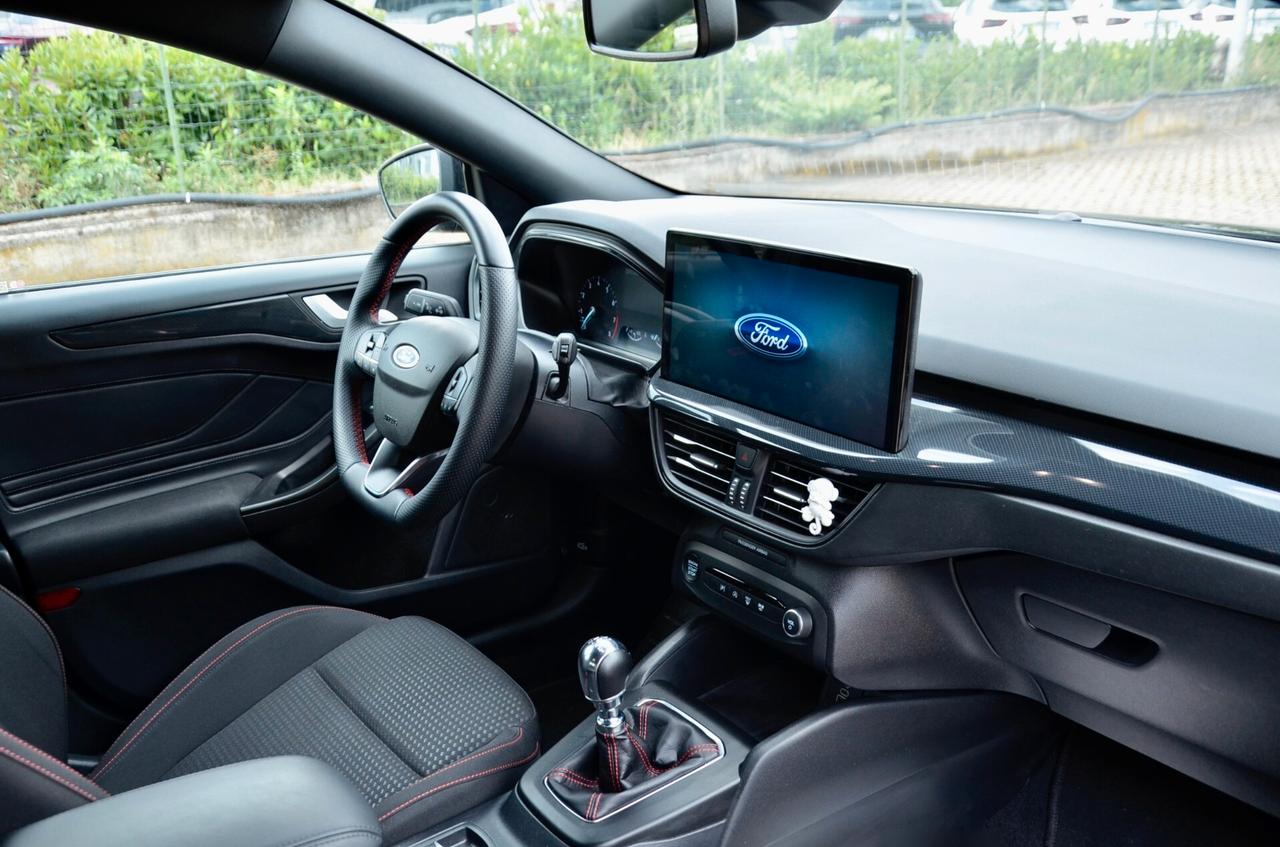 FORD FOCUS 1.0 MHEV MILD HYBRID ECOBOOST ST-LINE 125cv, UNICOPROPRIETARIO, UFF ITALIANA, SERVICE FORD, FULL LED, PERMUTE