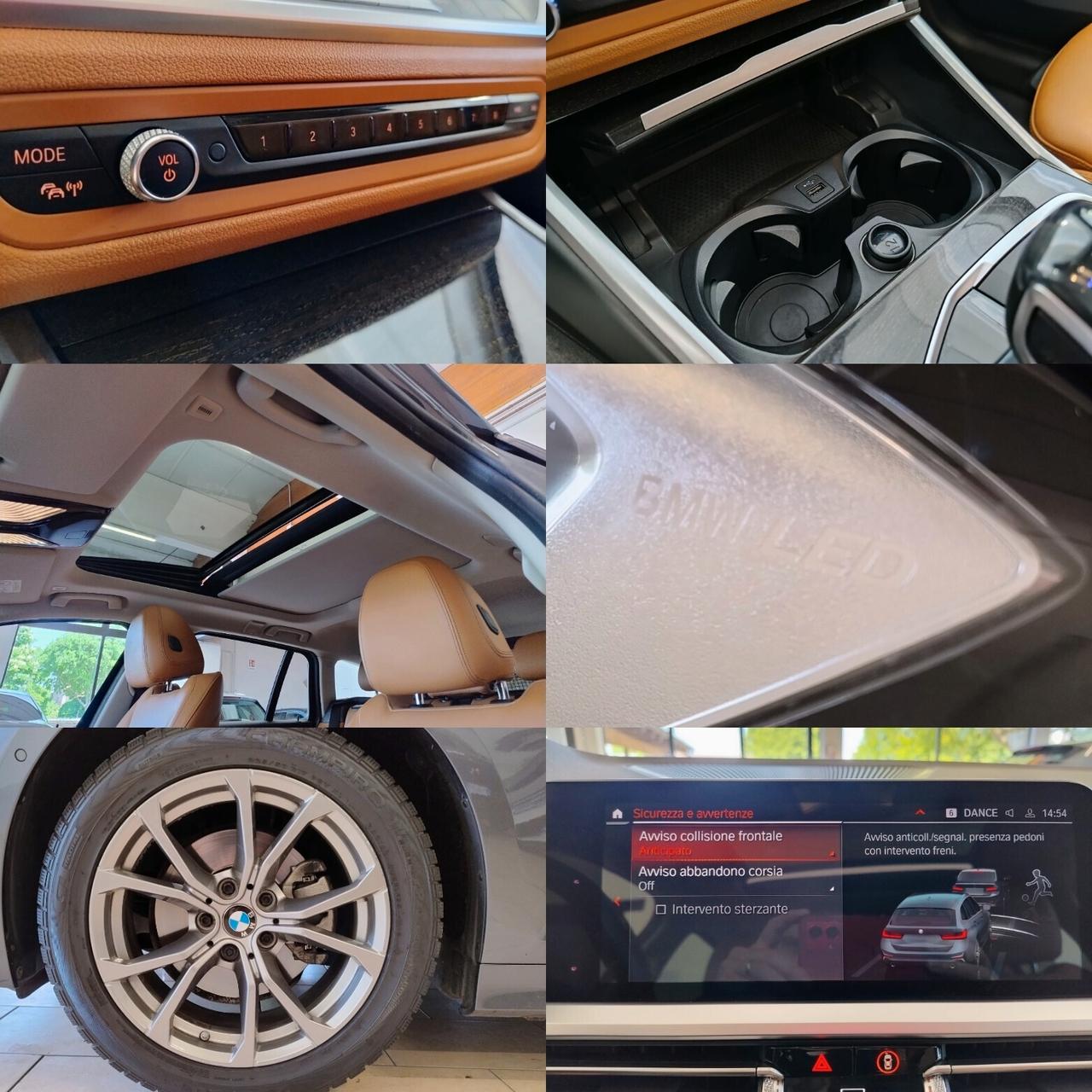 BMW 320d TOURING SPORT AUTO - TETTO PACK LUCI LIVE COCKPIT