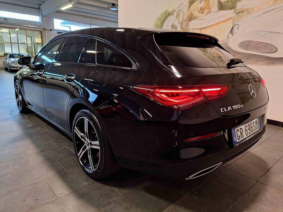 MERCEDES CLA 180 d Aut. Shooting B Sport - APPLE - PELLE - RETROCAM- GAR.24MESI
