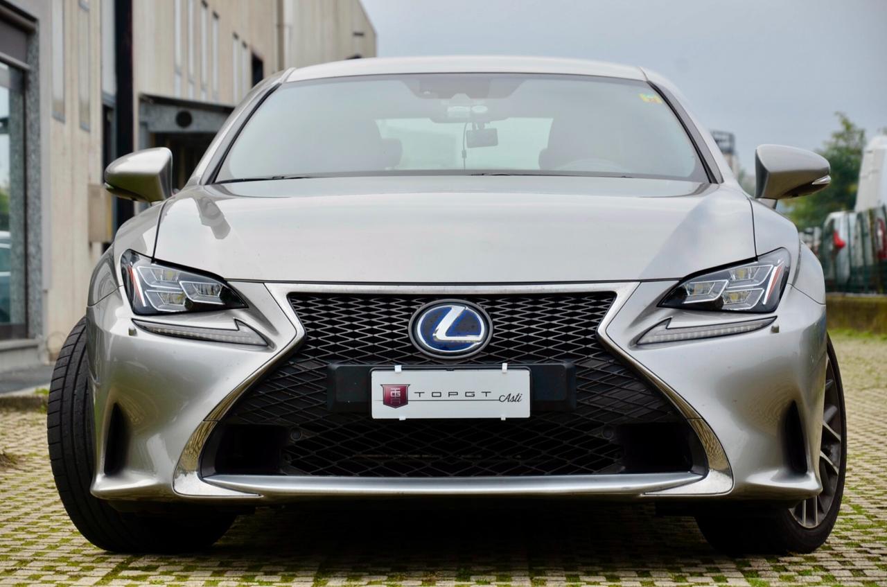 Lexus RC 300h Hybrid F Sport 181cv, TUTTI SERVICE UFF, UFF ITALIANA, EURO 6D, NAVI, PERMUTE