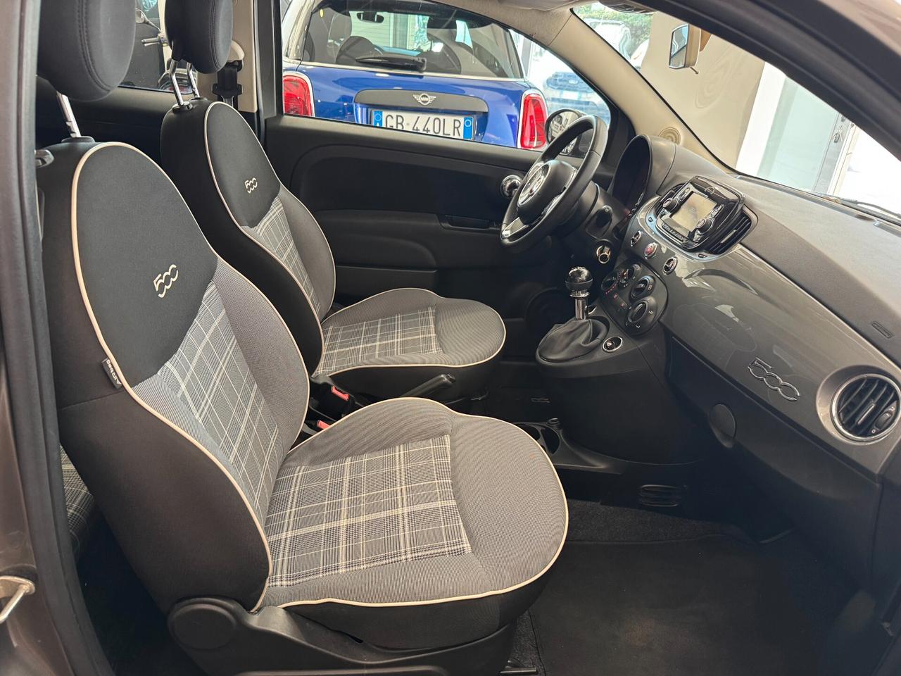 Fiat 500 1.2 Lounge 69cv-ITALIANA-UNICO PROPRIETARIO-TAGLIANDI