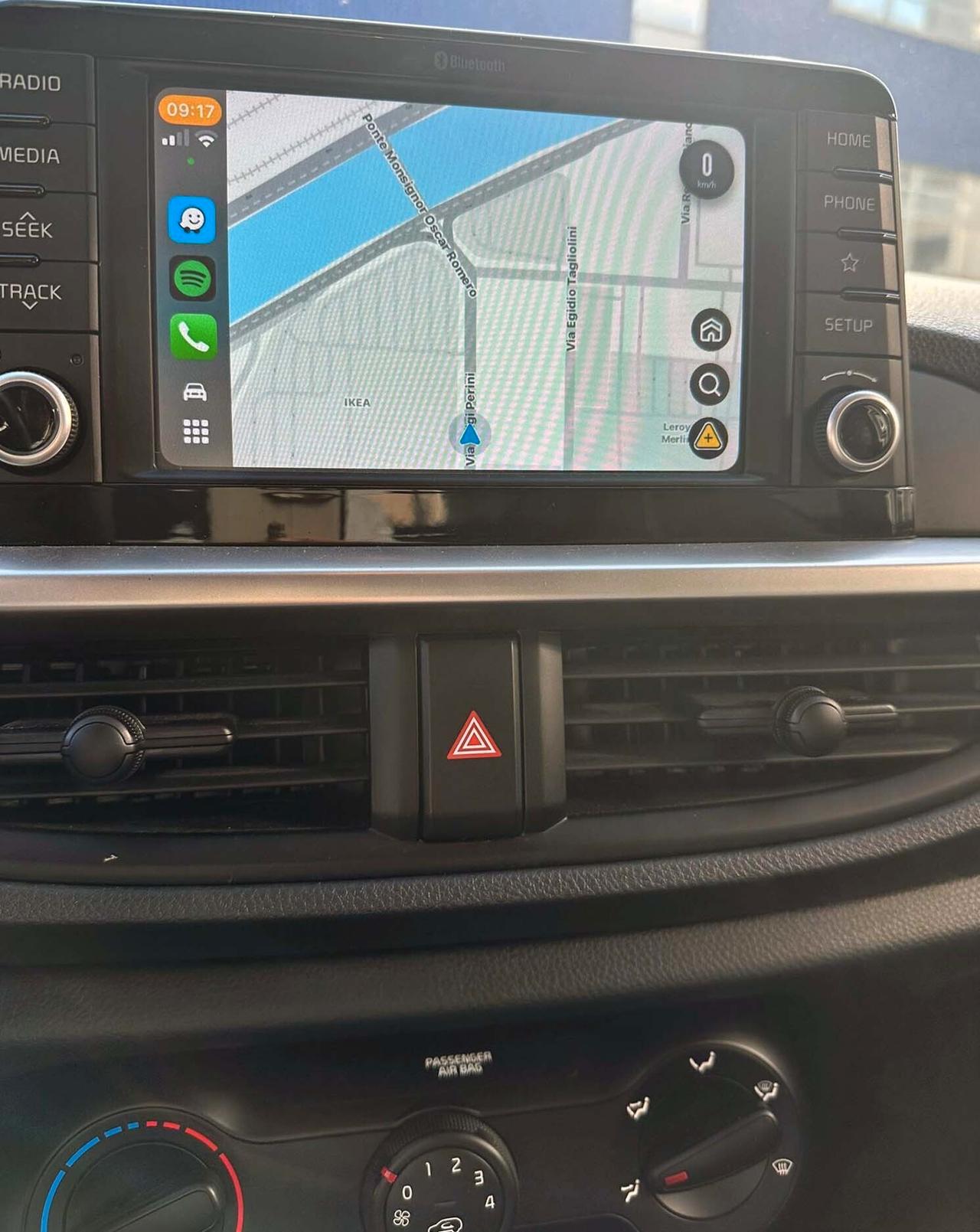 Kia Picanto 1.0 12V 5 porte Telacamera e Apple Car e Android Auto Navigatore Whatsapp