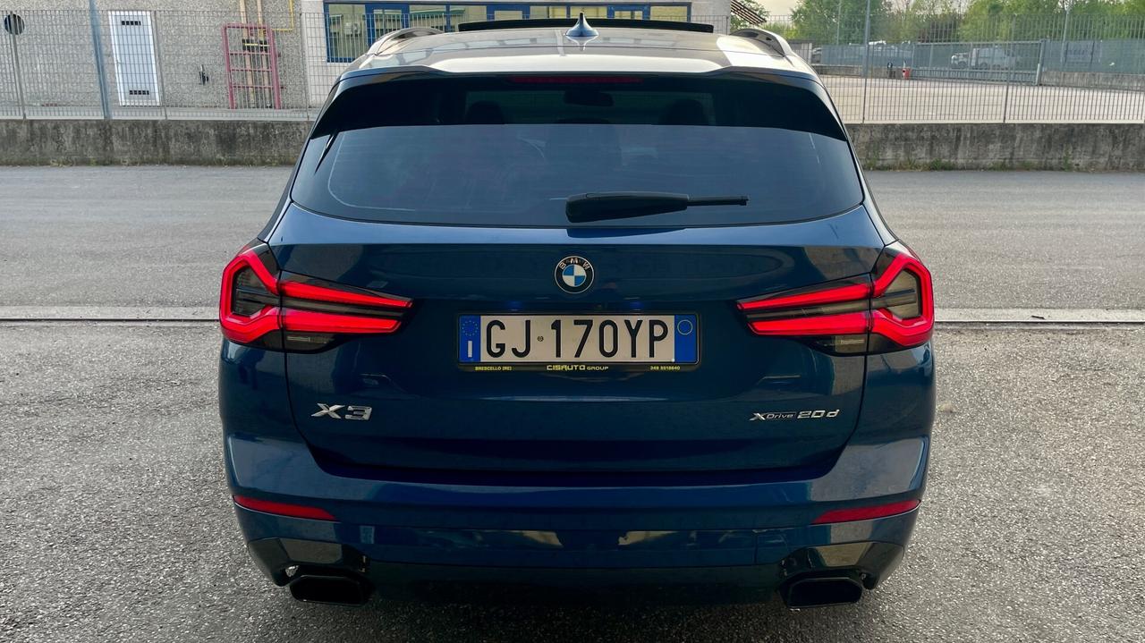 Bmw X3 X-DRIVE 48V 2.0 ADVANTAGE 190CV - FULL LED, TETTO, PELLE