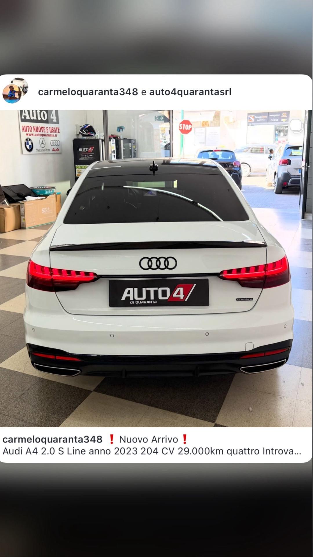 Audi A4 40 TDI quattro S tronic line edition PARI A NUOVO