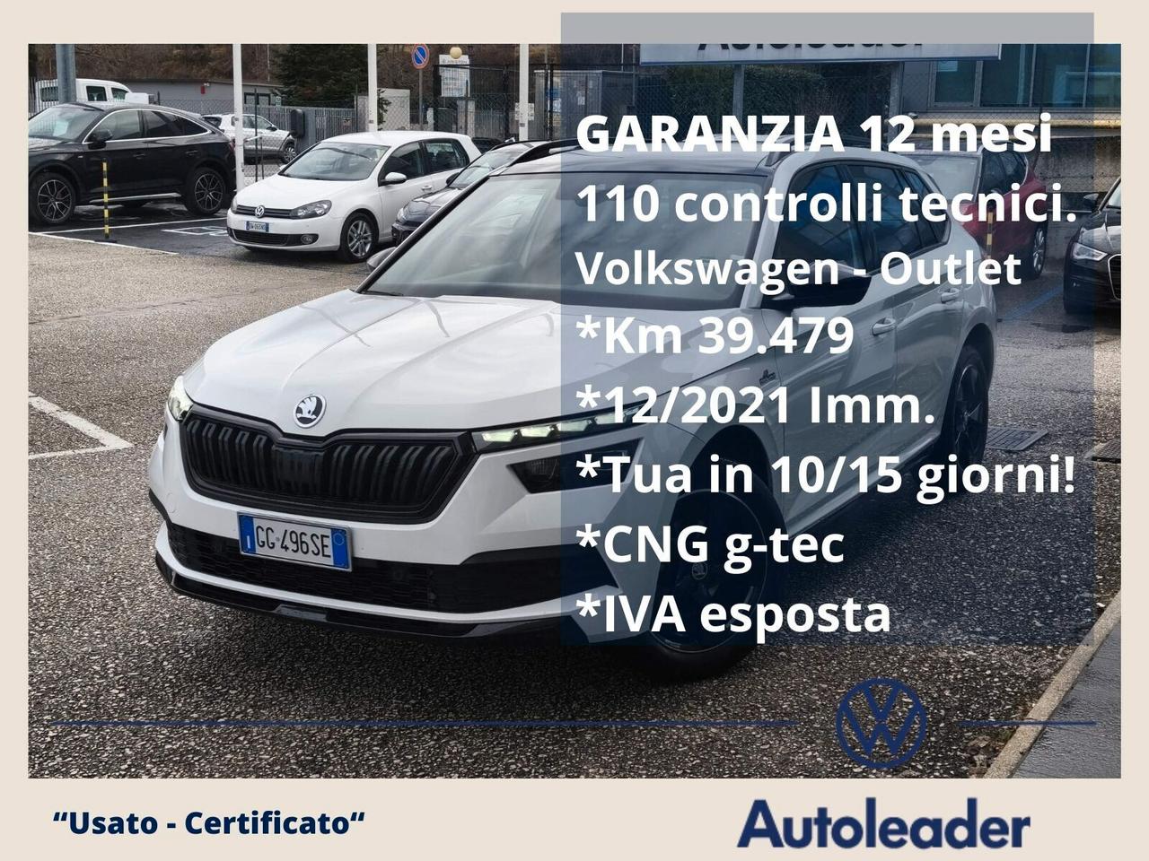 Kamiq Monte Carlo 1.0 TSI G-TEC SOLI 39mila km