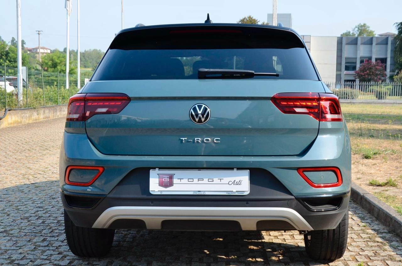 VW T-ROC 1.0 TSI STYLE 110cv, UNICOPROPRIETARIO, GARANZIA VW 9/2027, UFF ITALIANA, SERVICE VW, BLACK PACK, FARI IQ LED, PERMUTE