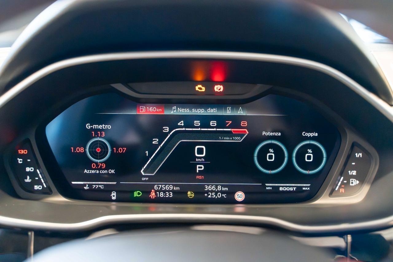 Audi RS Q3 SB 2.5 TFSI 400 CV TETTO/SONOS/SCARICHI