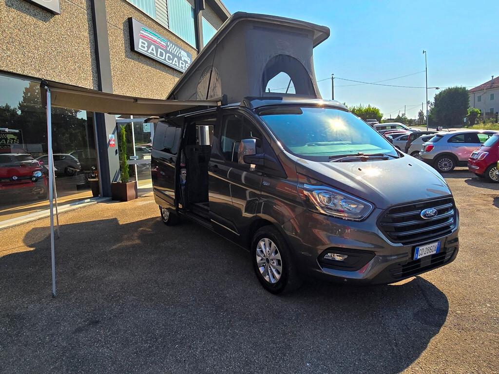 Ford TRANSIT CUSTOM 2.0 ECOBLUE HYBRID 170CV SOLARIA AUTOCARAVAN 4 POSTI LETTO CON BAGNO COMPLETO!
