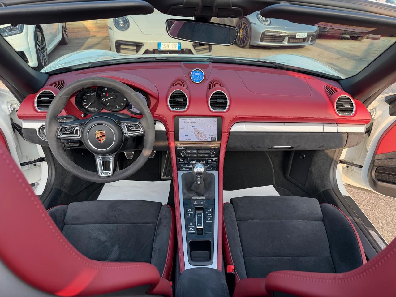 Porsche 718 Spyder 4.0/carboceramici/scarico/capote rossa/km doc.