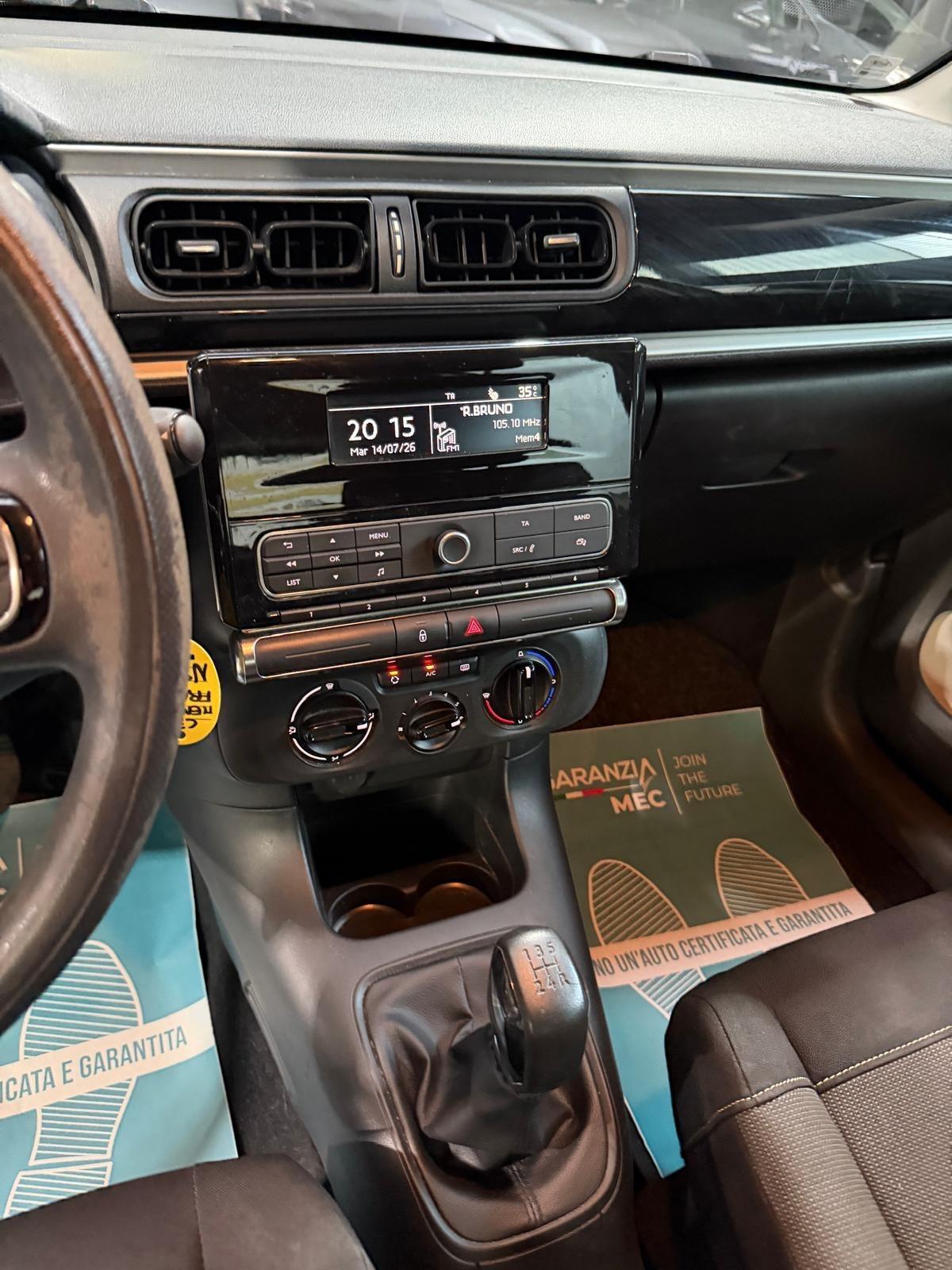 Citroen C3 Euro 6 Benzina 79.000km