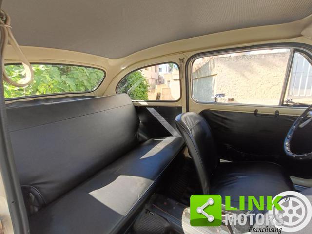 FIAT 600 D FANALONA LIBRETTO E TARGHE ORIGINALI