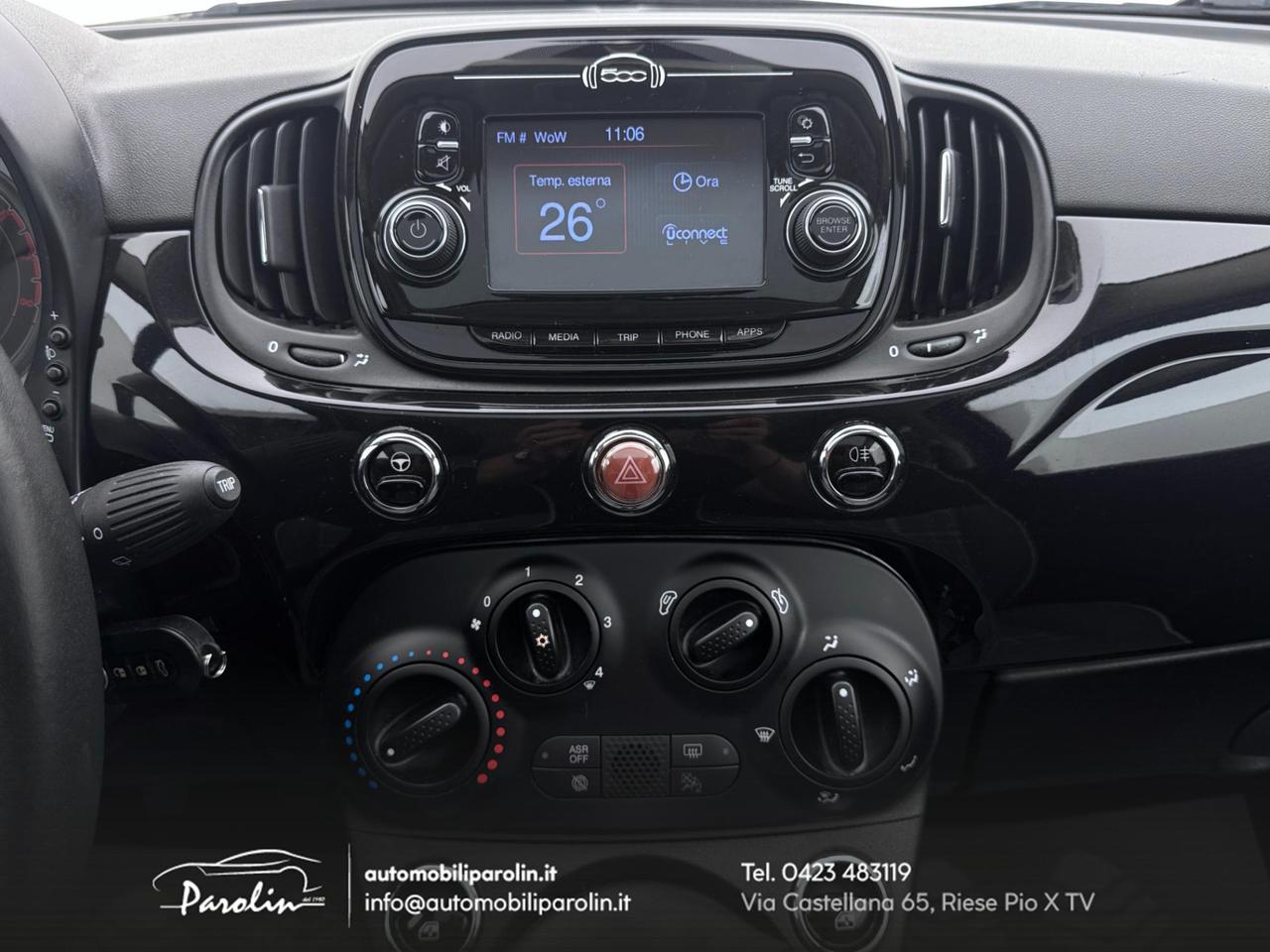 FIAT 500 1.2 S&S Lounge Tetto-Sensori-Ruotino
