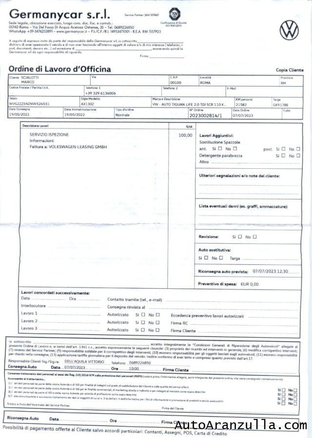 VOLKSWAGEN Tiguan 2.0 TDI 150CV SCR DSG Life - Fari Led - Virtual