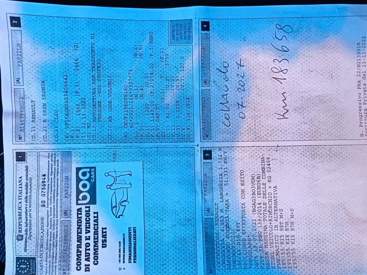 Renault Clio 1.2 75CV 5 DUEL /NEOPATENTATO