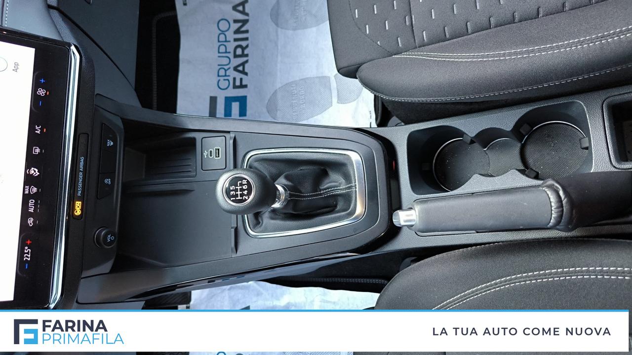 FORD Puma Titanium 1.0 EcoBoost Hybrid 125CVTrasmissione manuale a 6 rapporti Trazione anteriore