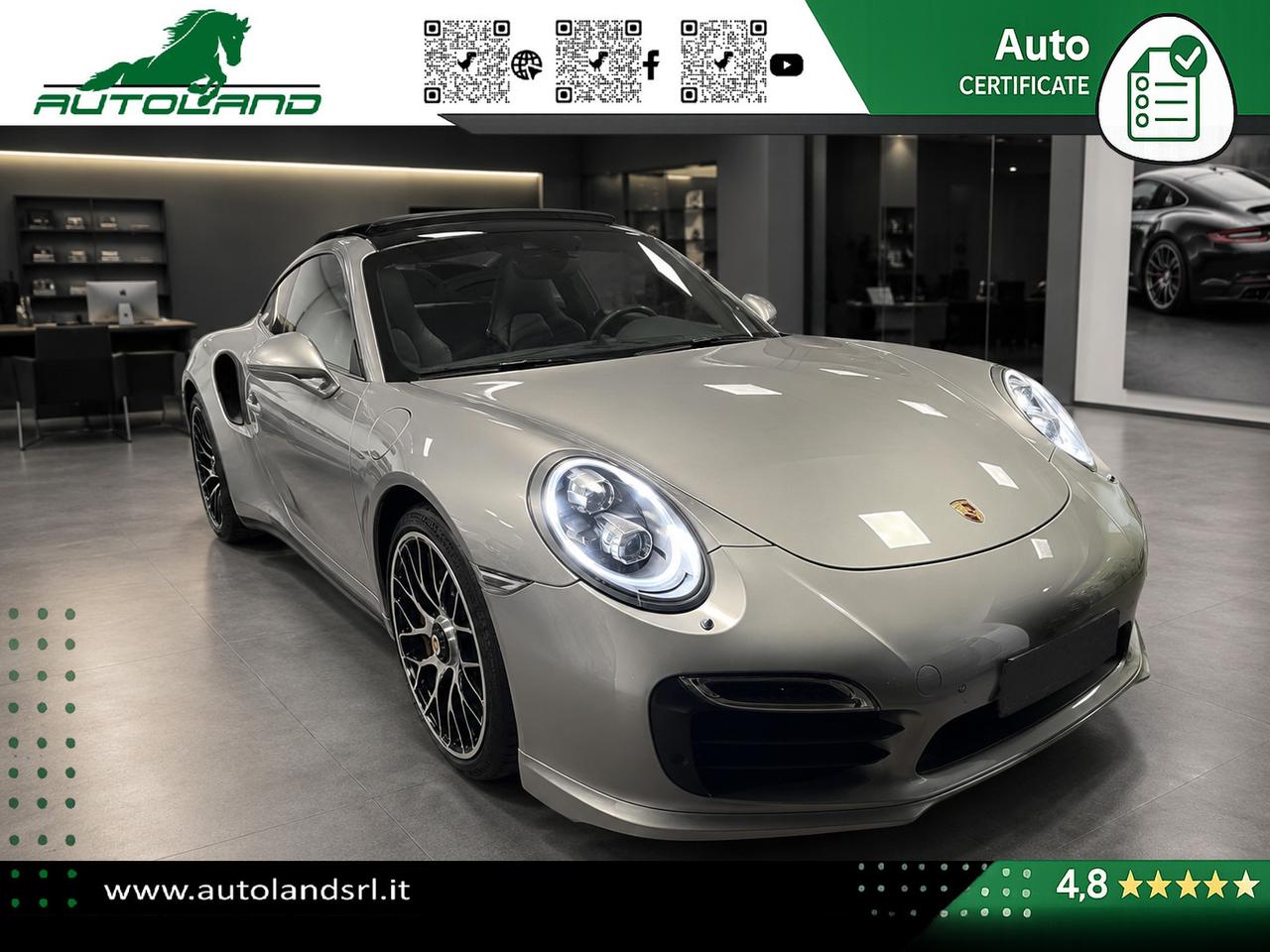 Porsche 991 3.8 Turbo S 560cv PDK *PCCB*SportChrono*AsseSterzante*BOSE*TettoApribile*