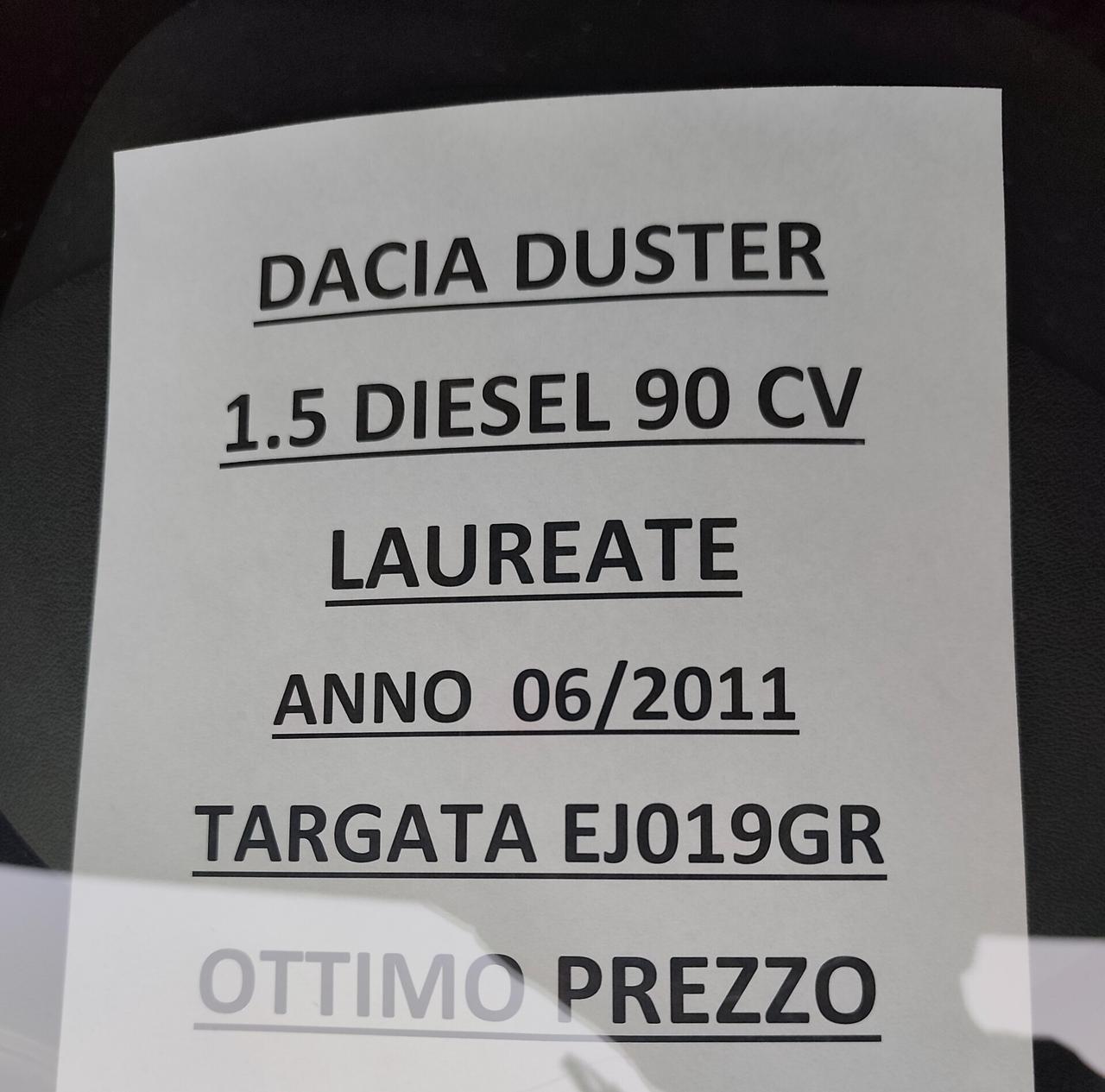 Dacia Duster 1.5 dCi 90CV Km 95000