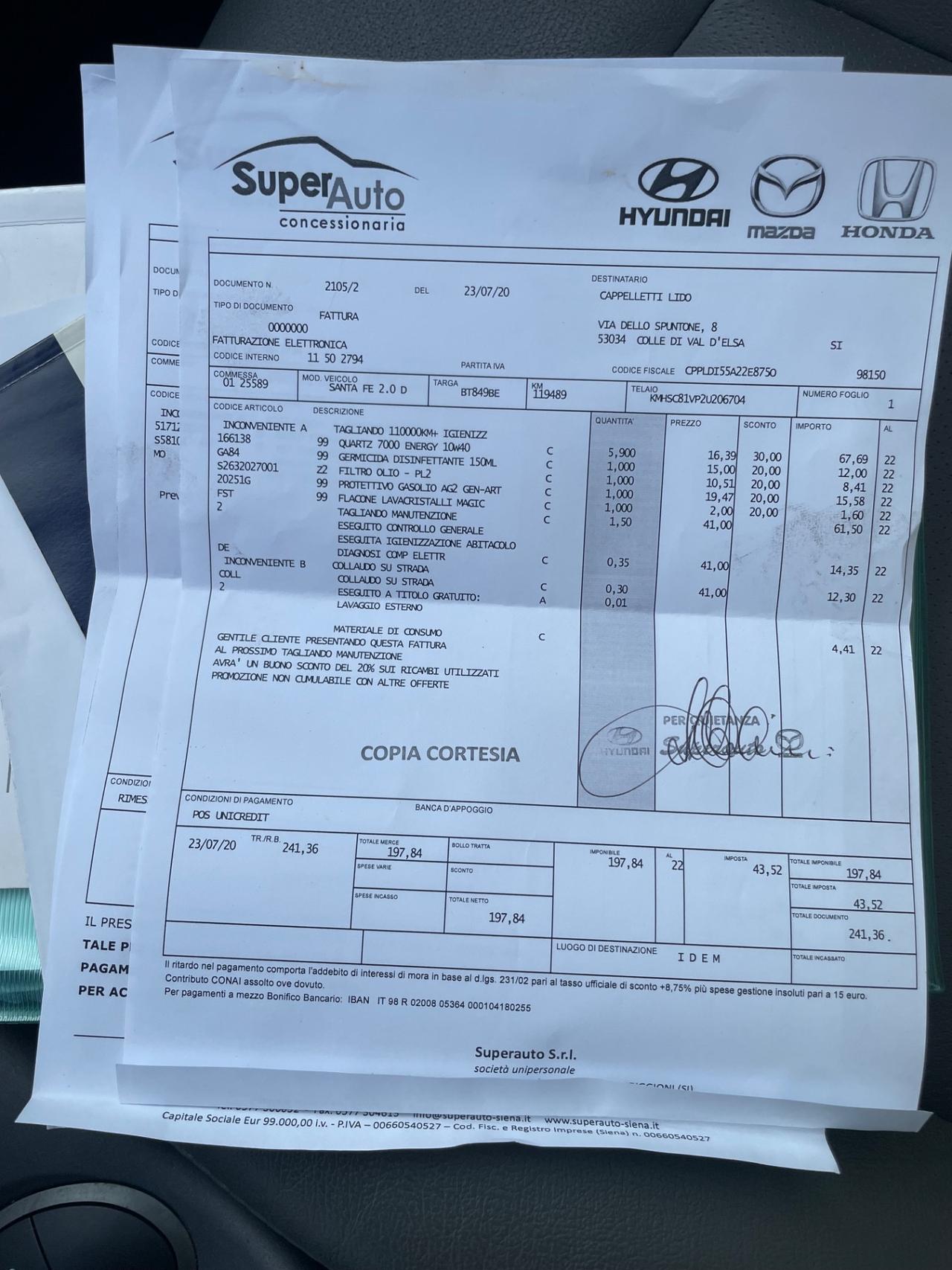 Hyundai Santa Fe 2.0 Diesel - 4x4