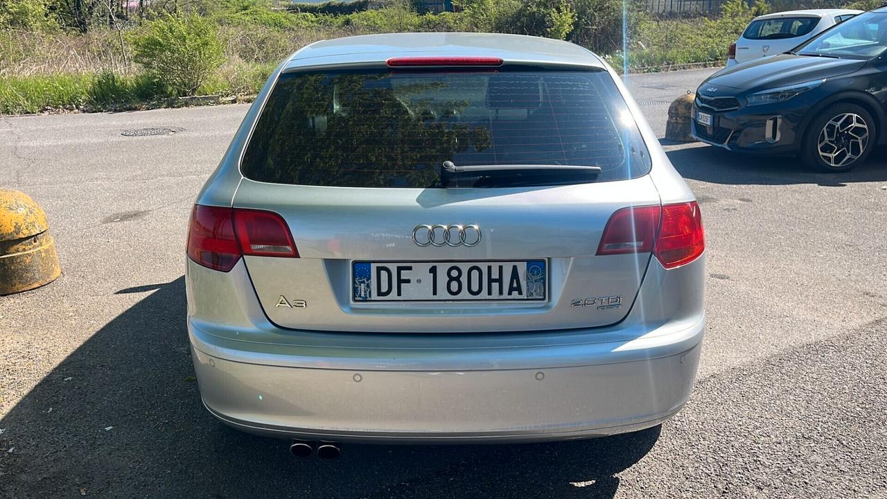 Audi A3 SPORTBACK 2.0 TDI 170 CV QUATTRO WD AMBITION