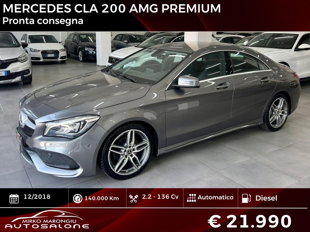 Mercedes CLA 200 d Automatic Premium FINANZIABILE