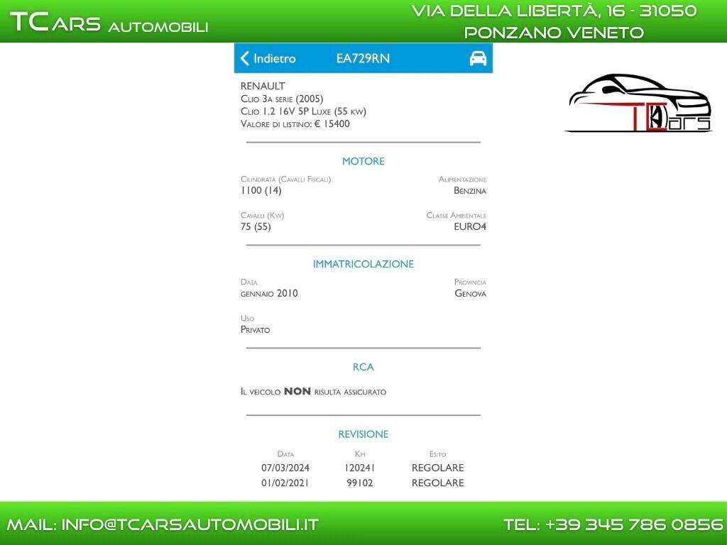 RENAULT CLIO 1.1 BENZINA NEOPATENTATI