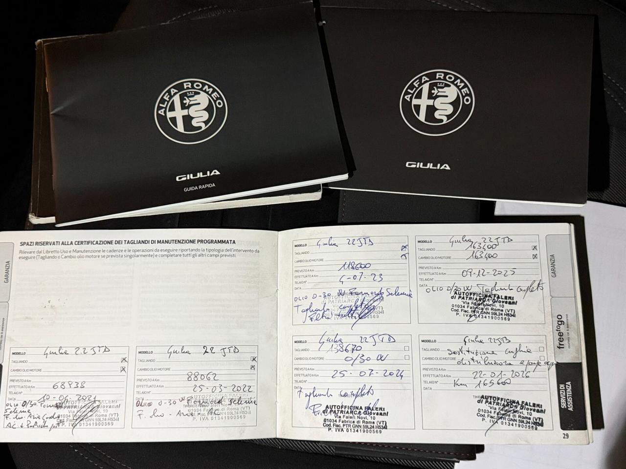 Alfa Romeo Giulia 2.2 TD 150 CV BUSINESS NAVI DISTRIBUZIONE ESEGUITA