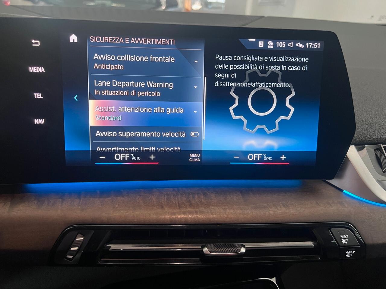 Bmw 218 d 150cv A.T. Active Tourer Luxury auto LED/PELLE/LUCI PERFETTA!!