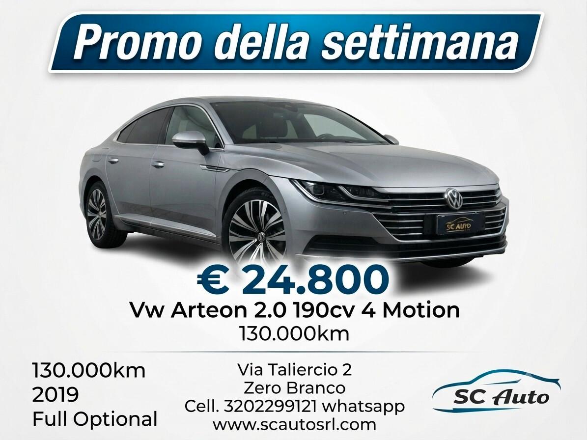 Volkswagen Arteon 2.0 tdi Elegance 4motion 190cv dsg