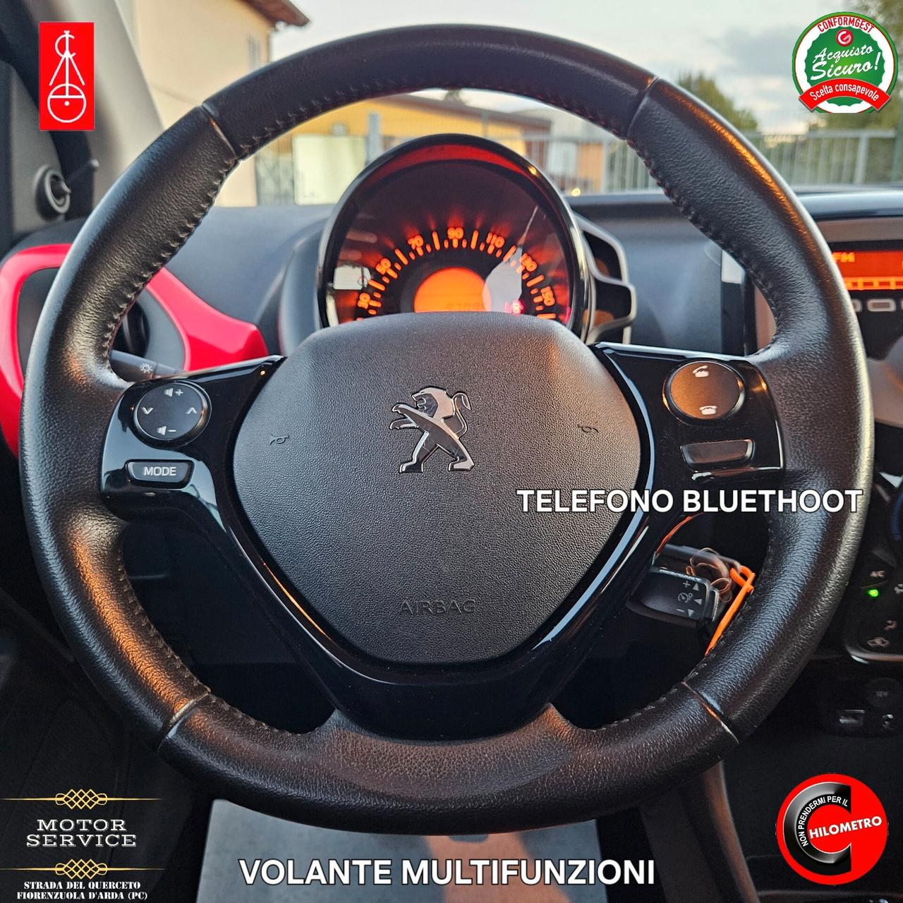 Peugeot 108 1.2 benzina 82cv 5 porte da 89€ mese