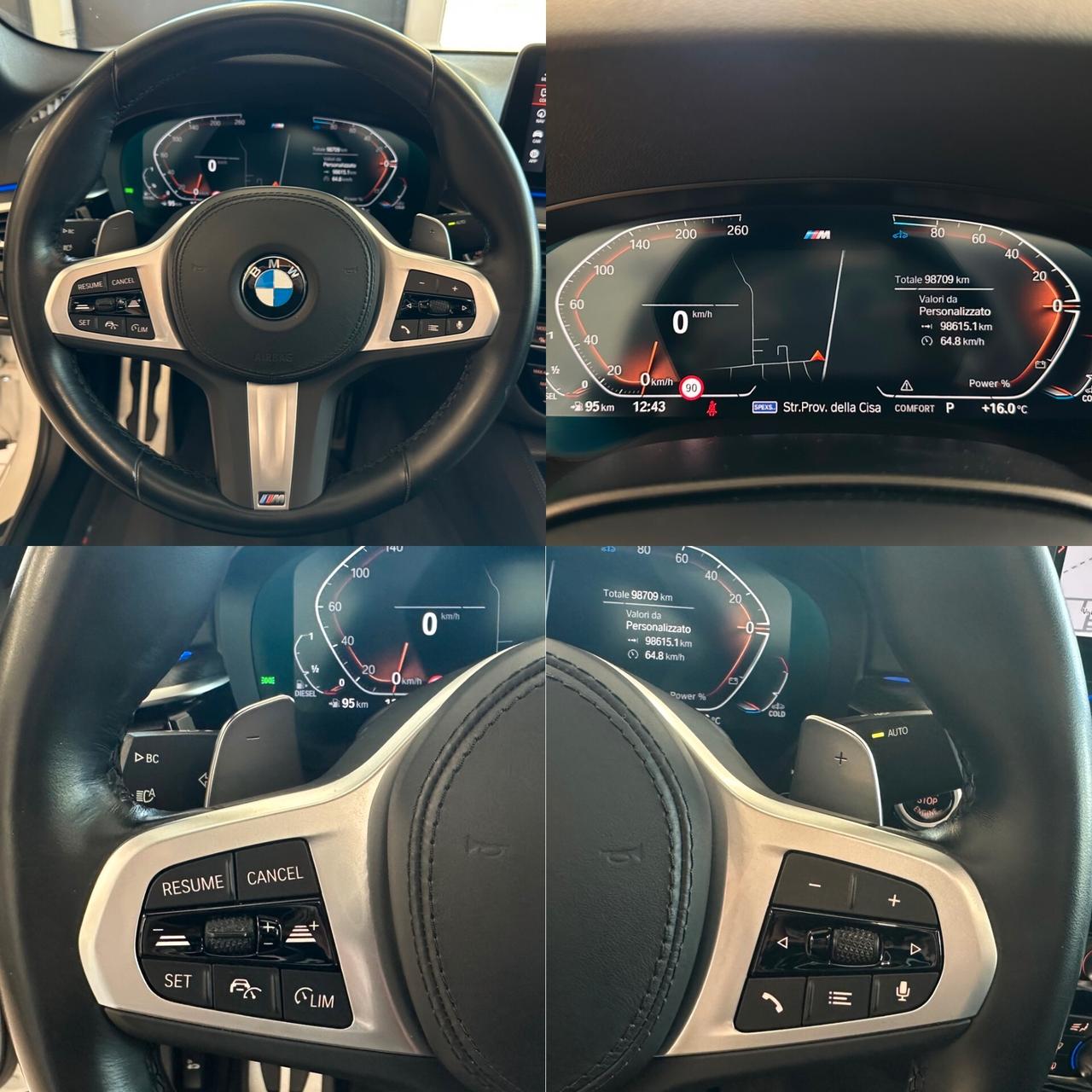 BMW 520D MHEV BERLINA MSPORT AUTO *TETTO*CARPLAY*LUCI*