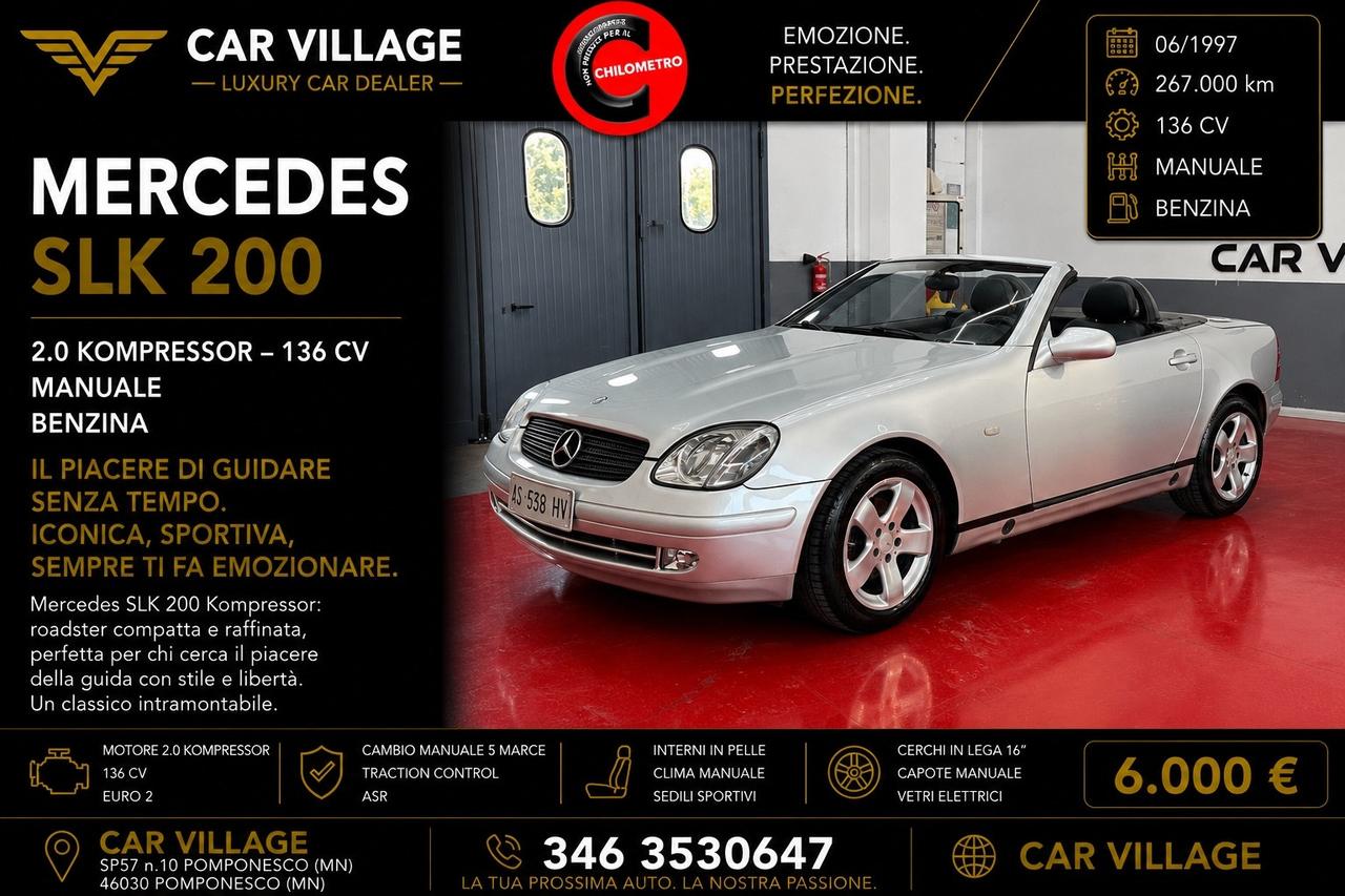 Mercedes-benz SLK 200 cat Kompressor