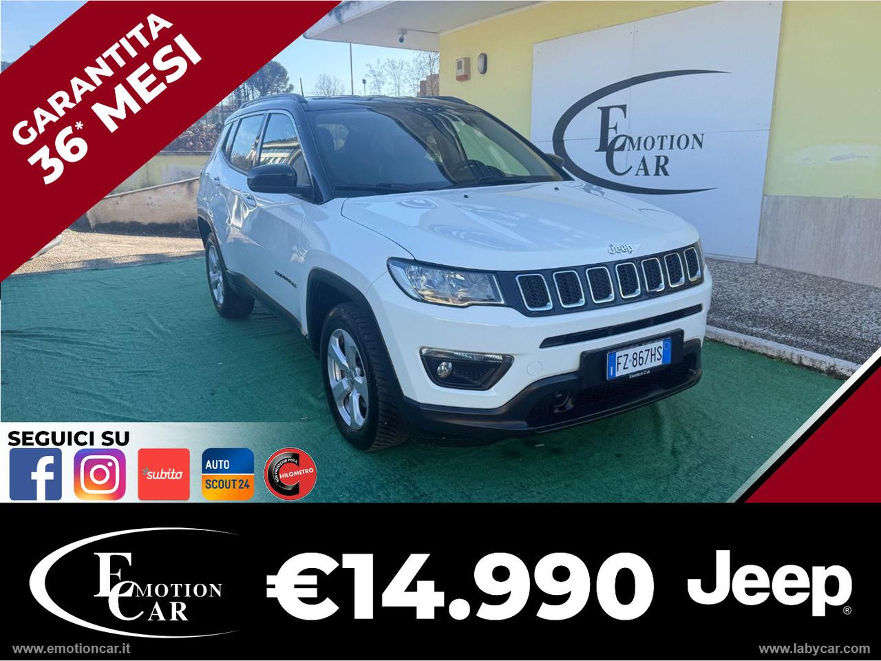 JEEP Compass 2.0 Mjt II aut. 4WD Longitude - 2021