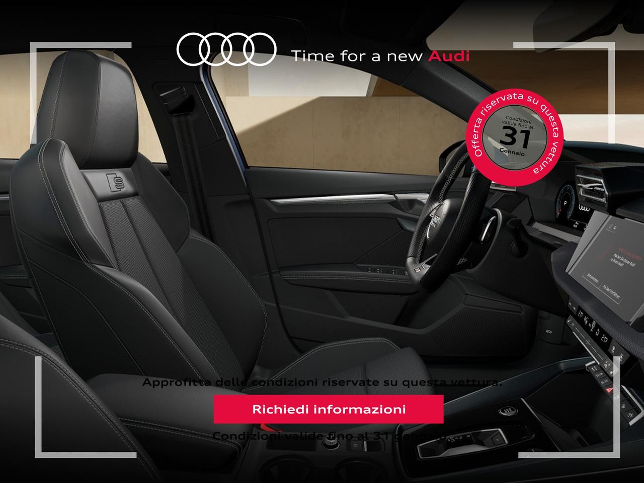 Audi A3 sportback 2.0 tdi s line edition 150cv s-tronic