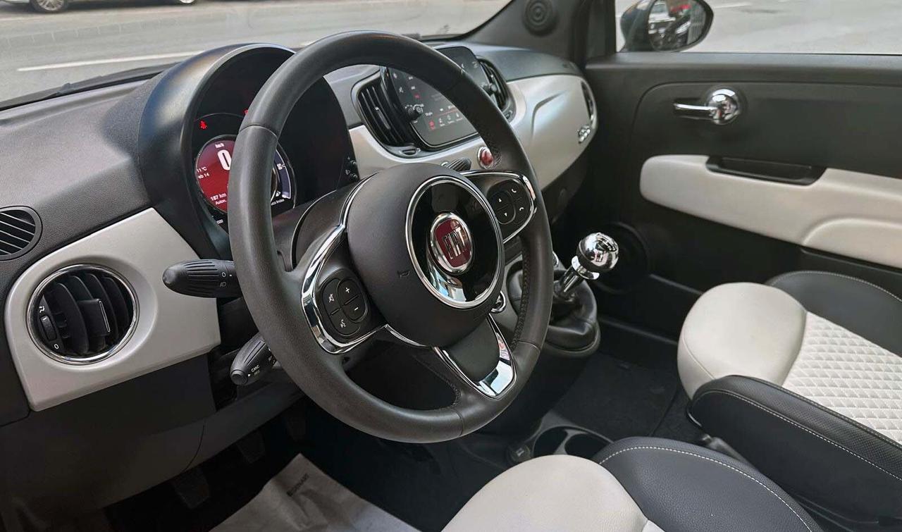 Fiat 500 1.0 Hybrid Star Interni in pelle Apple Car e Android Auto