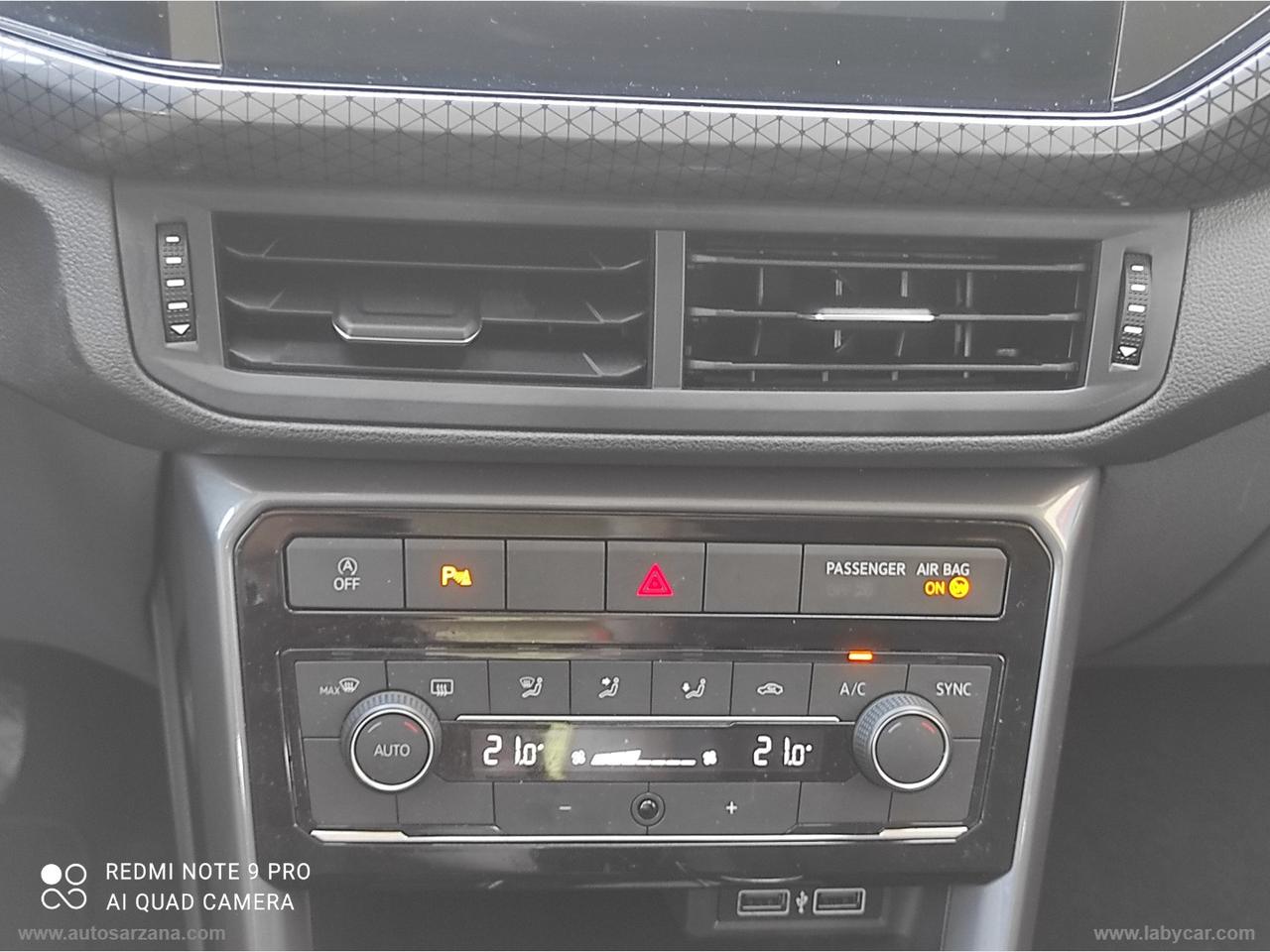 VOLKSWAGEN T-Cross 1.0 TSI 115 CV FUN BMT 3 ANNI GARANZIA -- 15GG SODDISFATII O RIBORSATI