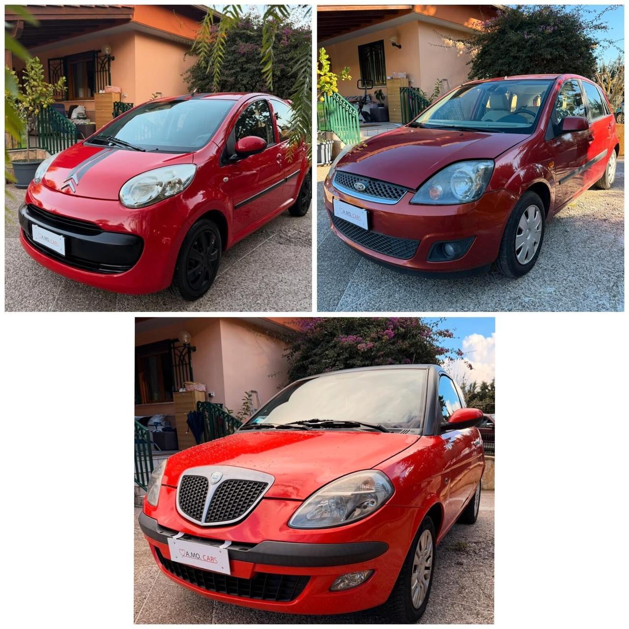 Lancia Ypsilon 1.2 MOMO DESIGN + FORD FIESTA 1.2 GHIA 5 PT + CITROEN C1 -5PT